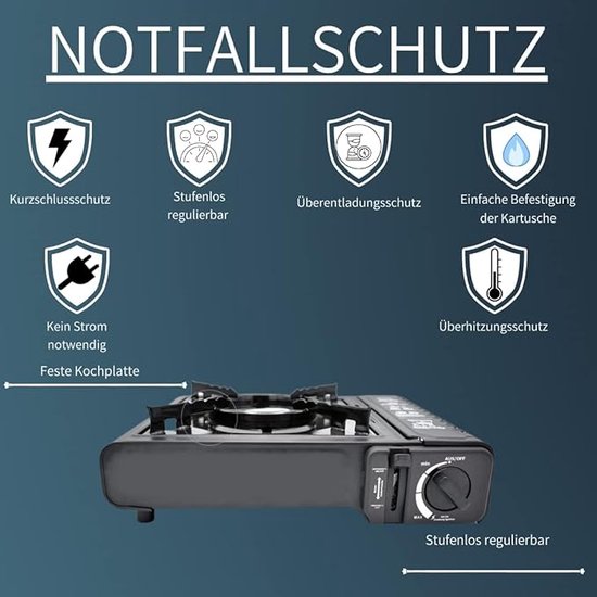 tent kachel / Draagbare Lichtgewicht - camping gas stove Portable collapsible, 38L x 33W x 28H centimetres — afbeelding 2