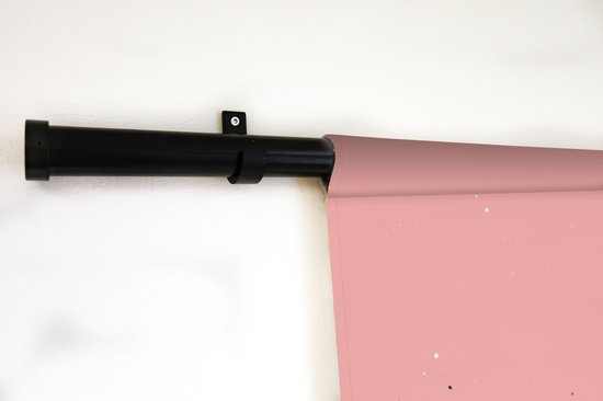 Tapisserie - Toile murale - Wereldkaart - Rose - Wit - Lettres - 150x150 cm - Tapisserie