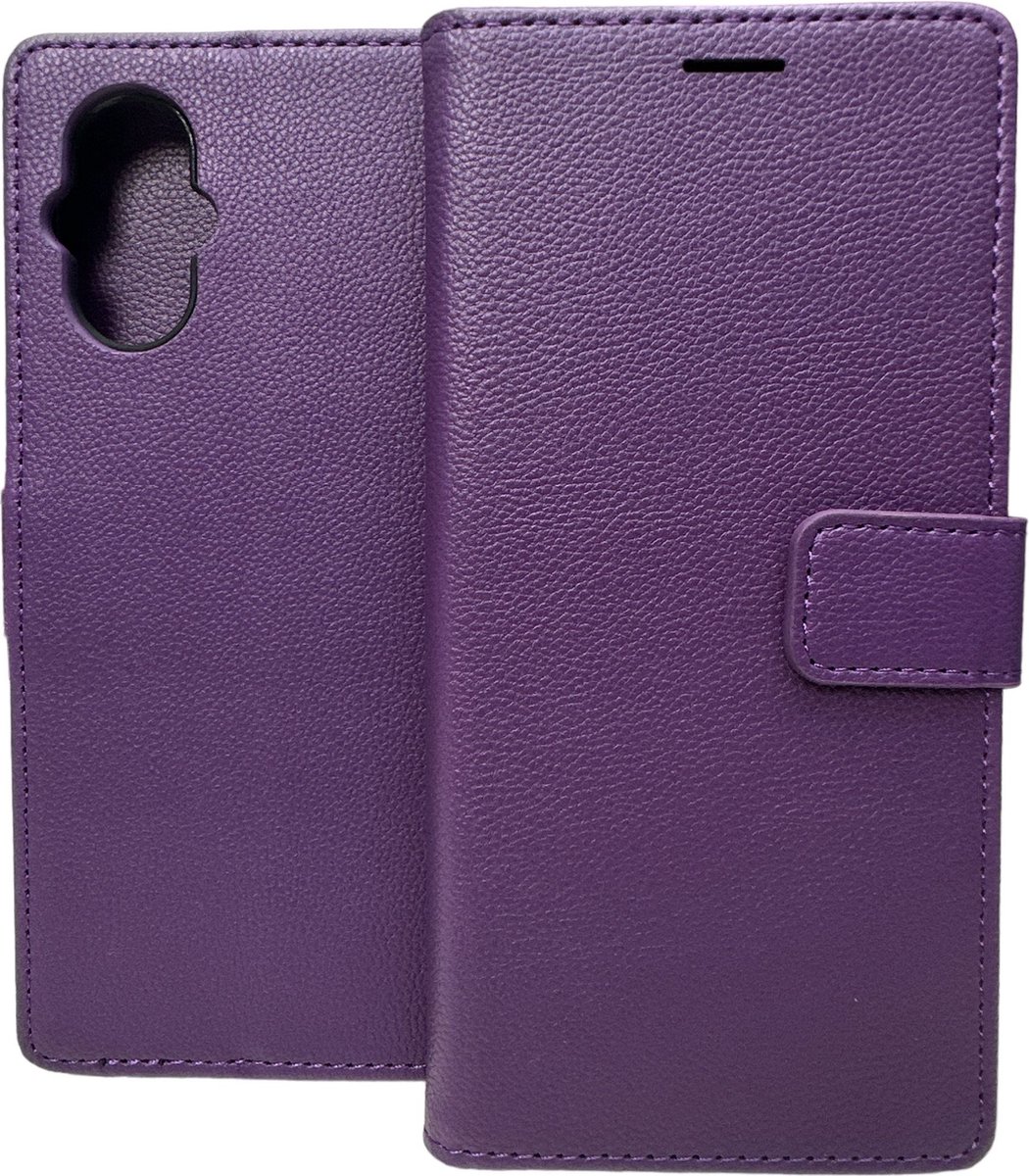 Portemonnee Book case Hoesje Geschikt voor: Oppo Reno 8 Lite - Paars