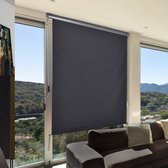 Verticale zonwering voor balkon - 160 x 250 cm - polyester en aluminium