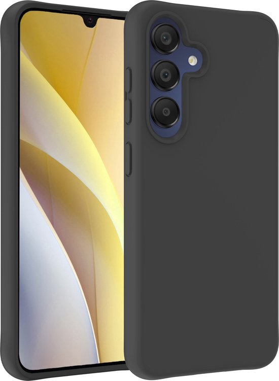 Coque adaptée pour Samsung A15 Coque en Siliconen - Coque adaptée pour Samsung Galaxy A15 Coque Siliconen - Zwart
