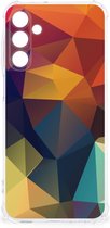 Faire un étui adapté pour Samsung Galaxy A15 étui de téléphone portable avec bord transparent couleur polygone
