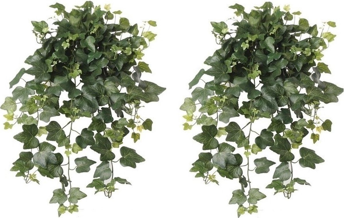 Hedera Helix Kunstplant - 2x - 65 cm - klimop - groen - UV en weerbestendig