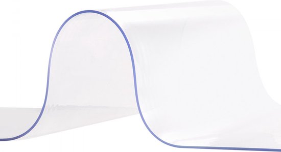 PVC strokengordijn 122 x 213,4 cm lamellen lamellengordijn transparant zacht PVC + DOTP per meter 2 mm dik strokengordijn stalgordijn inclusief bevestigingsmateriaal Ideaal voor deuren tot ca. 122 cm - 