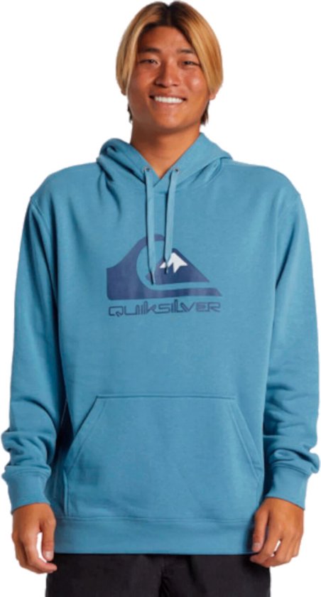 Quiksilver Big Logo Heren Hoodie Aqyft03356-bkq0 - Kleur Blauw