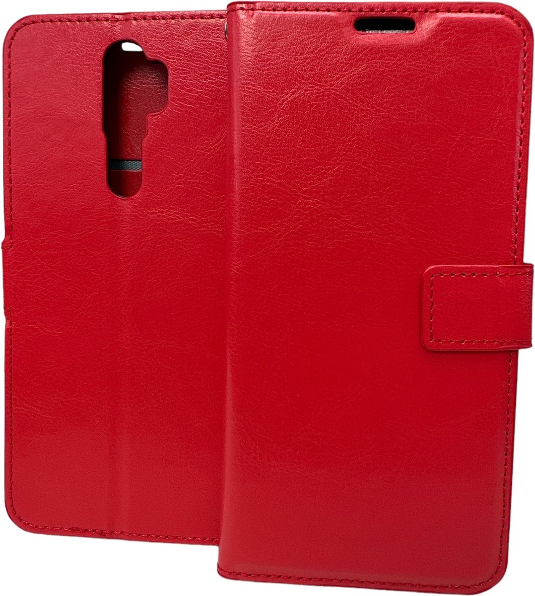 Portemonnee Book Case Hoesje Geschikt voor: Oppo Reno 2 - Rood