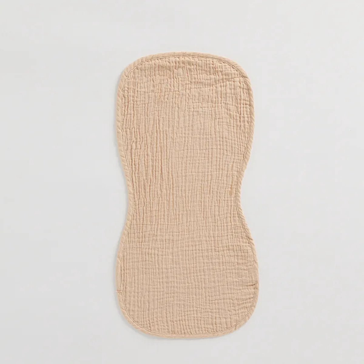 Goedkoopste Ychee - Hydrofiele Katoenen Spuugdoek - Monddoek - Pinda vorm - 49x27CM - Kleur Beige