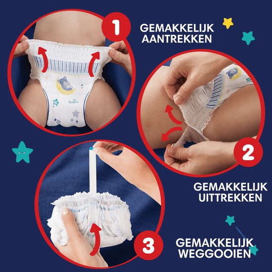 Pampers Night Pants - Maat 4 (9kg-15kg) - 180 luierbroekjes - Maandbox - Pampers