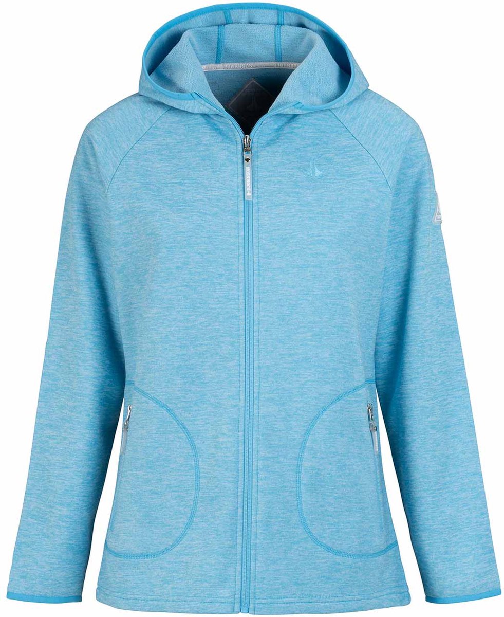 BJØRNSON Ditte Fleece Vest Dames 4 Seizoenen Capuchon Blauw