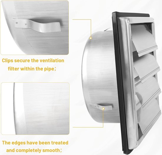 LALAGO Ventilatierooster, 125 mm, afvoerrooster
