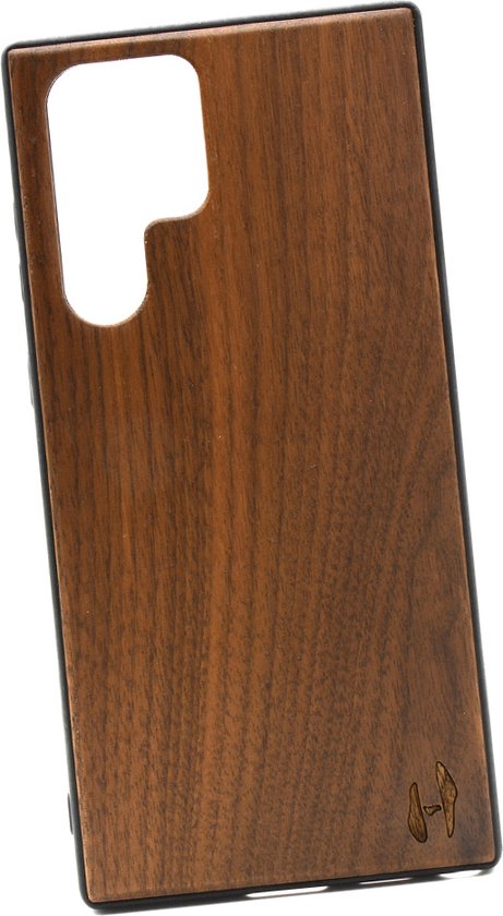 Coque TPU en bois, Samsung Galaxy S22 ultra - Noyer