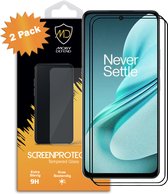 2-Pack OnePlus Nord N30 SE Screenprotectors - MobyDefend Gehard Glas Screensavers - Zwarte Randen - Glasplaatjes Geschikt Voor OnePlus Nord N30 SE