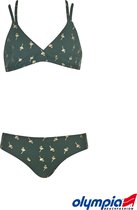 Olympia - Bikini - Groen met flamingoprint - 14 jaar/ 164