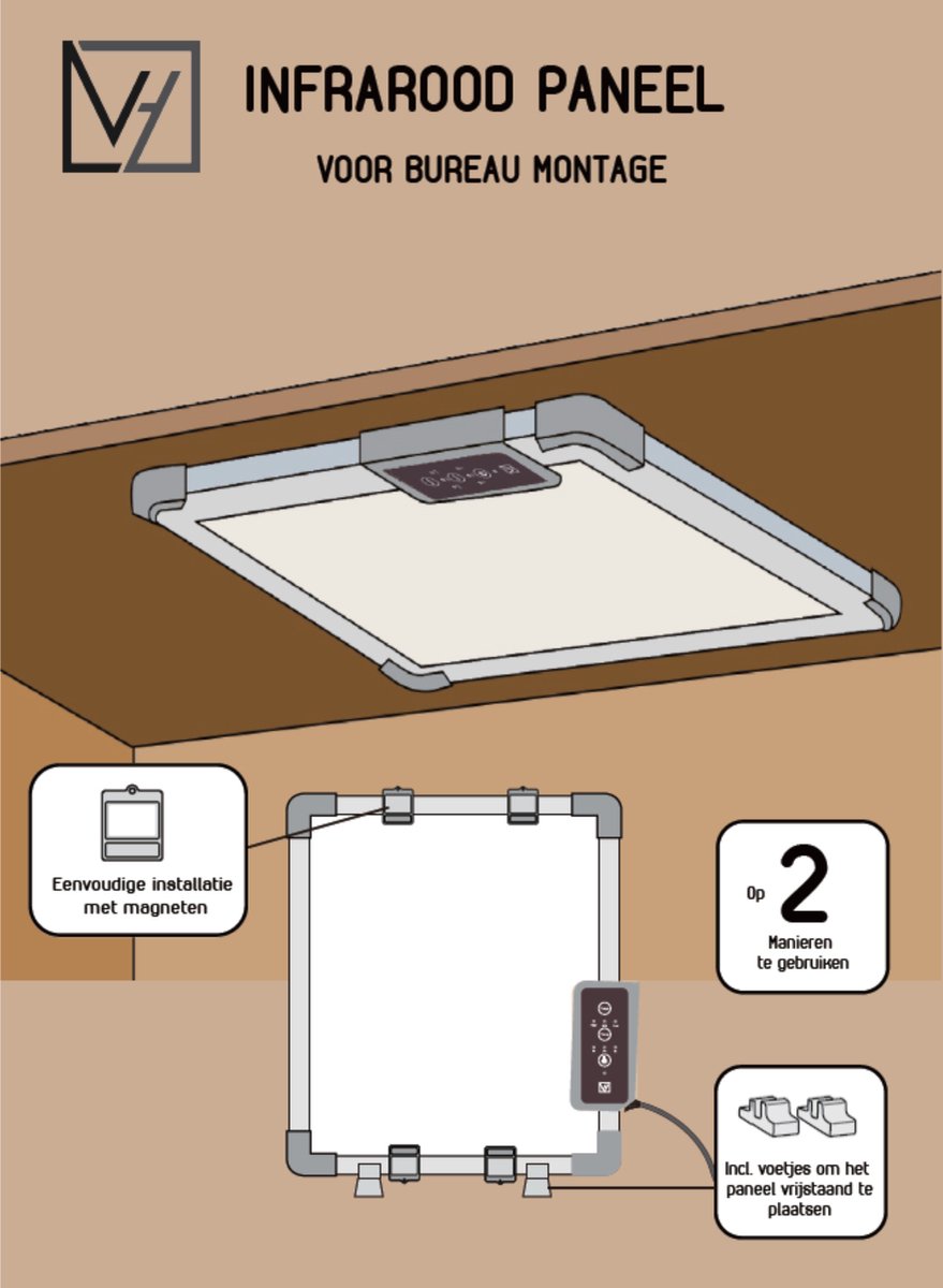 NEO 90-106 | Infrarood verwarmingspaneel | 600W | WIFI | 60 x 100 cm 90-106
