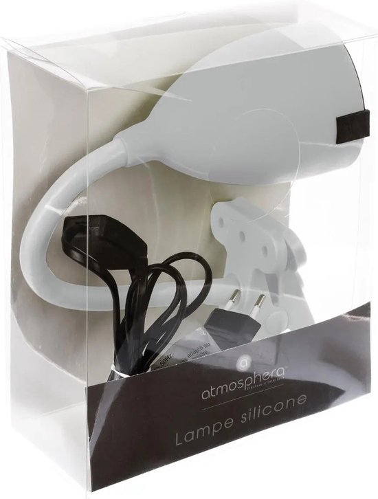 Atmosphera Klem bureaulampje - Design Light Classic - wit - H43 cm - Leeslampje — afbeelding 2