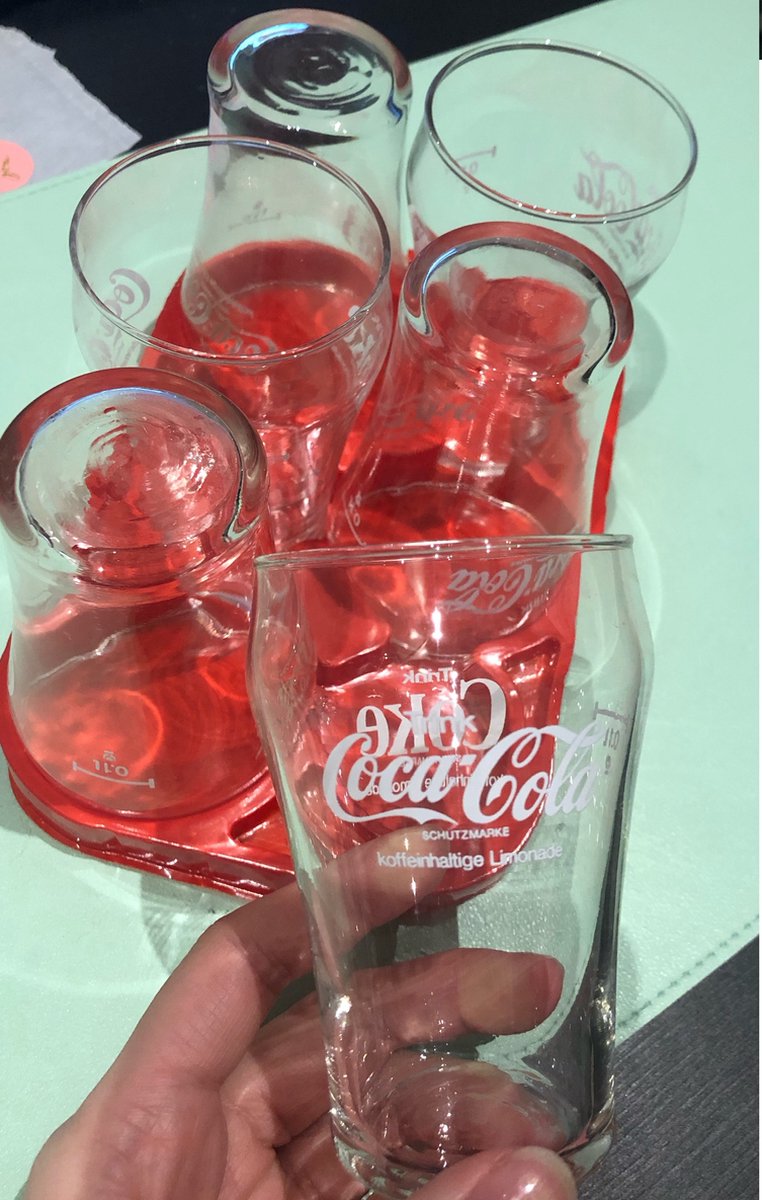 Coca Cola Glazen 100 ml - 6 Stuks - super klein