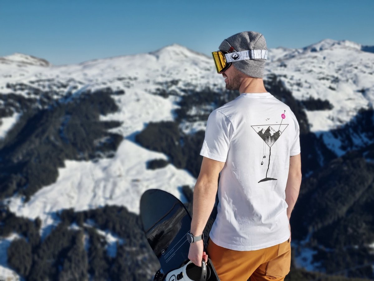 Descent | T-shirt | S | Cocktail | Unisex | Outdoor | Snowboard | Ski | Wintersport | Bergen
