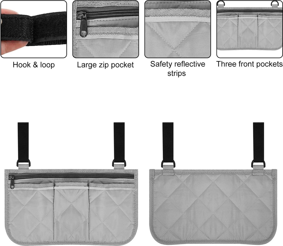 Goedkoopste rolstoel opbergtas - Veilige opbergtas voor rolstoelen, mobiliteitshulp rolstoelaccessoires tas voor ouderen senioren