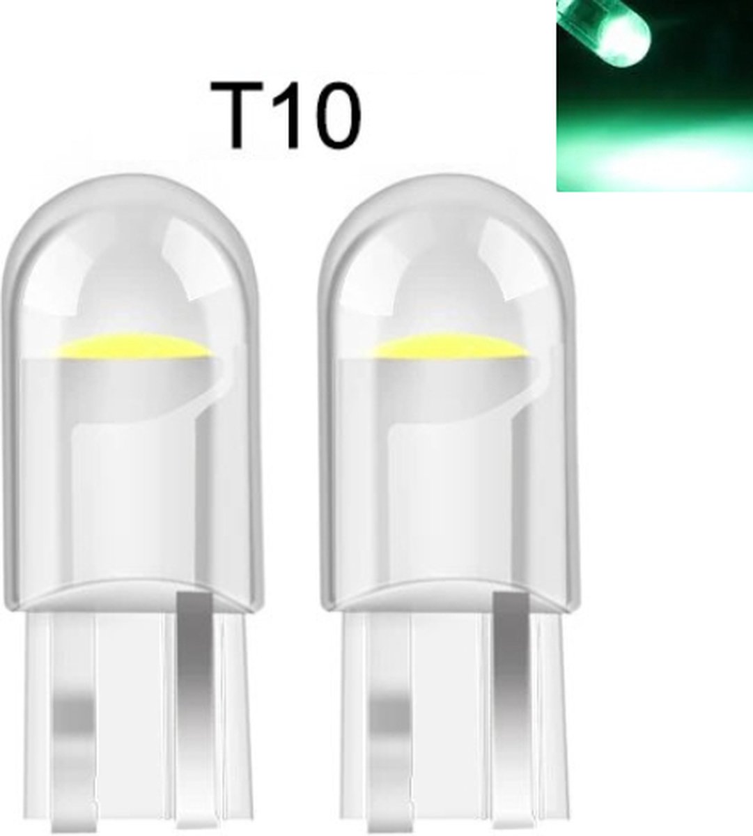 TLVX T10 W5W LED Auto lampen Groen – Canbus – Steeklamp – Interieur verlichting – Groene kleur – Lange levensduur –12V – Stadslicht – Interieurlicht – Parkeer lampen – Stadsverlichting LED (2 stuks)