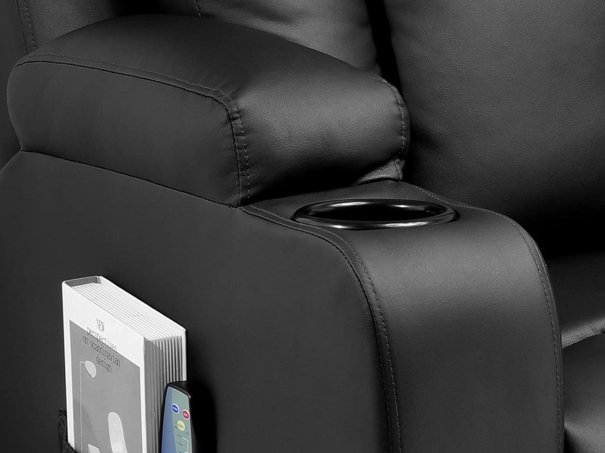 Afbeelding 3 van Mara Luxe Massagestoel Zwart 360° Draaibaar met