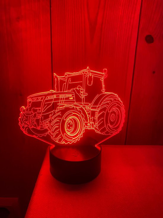 Lampe tracteur 3D Massey Ferguson [lampe de nuit]