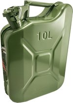 Carguard - Metalen Brandstof Jerrycan 10 Liter Benzine of Diesel - Metaal 10L