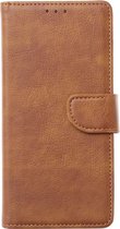 Multimedia & Accessoires PU Lederen Wallet Book Case Hoesje geschikt voor Samsung Galaxy A05s – Bruin - Portemonnee – Met Stand – Kaarthouder – Pasjes Houder – Magneet Sluiting – Bookcase