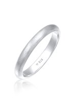 Elli Dames Ring Dames Basic Minimal Mat in 925 Sterling Zilver