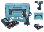 Makita DDF 489 RFJ accuboormachine 18 V 73 Nm borstelloos + 2x accu 3.0 Ah + lader + Makpac