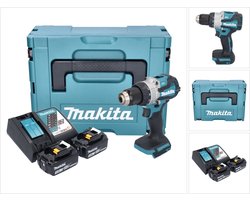 Makita DDF 489 RFJ accuboormachine 18 V 73 Nm borstelloos + 2x accu 3.0 Ah + lader + Makpac
