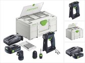 Festool CXS 18-Basic-Set accuschroefboormachine 18 V 40 Nm borstelloos + 1x accu 3.0 Ah + oplader + systainer