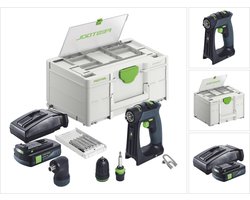Festool CXS 18-Basic-set accuboormachine 18 V 40 Nm borstelloos + 1x accu 3,0 Ah + oplader + Systainer