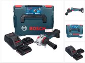 Bosch GWS 18V-10 SC accu haakse slijper 18 V 125 mm borstelloos + 2x ProCORE accu 4.0 Ah + lader + L-Boxx