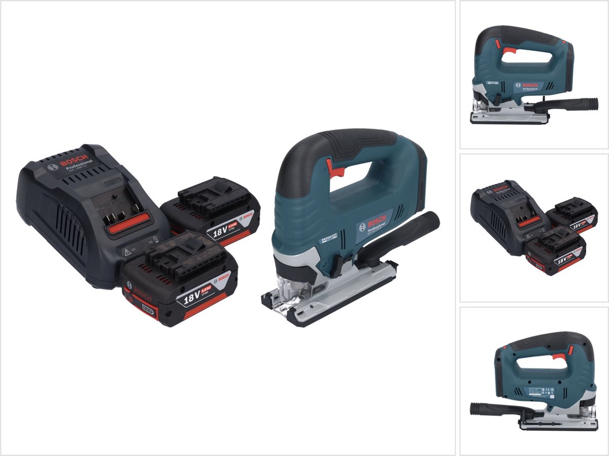 Bosch GST 18V-125 B Profi-accudecoupeerzaag 18 V 125 mm borstelloos + 2x accu 5,0 Ah + lader