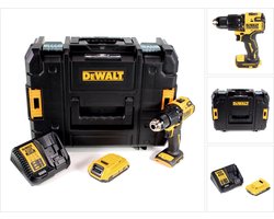 DeWalt DCD 709 D1T accu klopboormachine 18V 65Nm + 1x oplaadbare accu 2.0Ah + lader in TSTAK doos