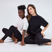 Samarali Yoga T-Shirts - Zwart - Sportshirt lang dames - sportkleding - katoenrijk - OEKO-Tex gecertificeerd