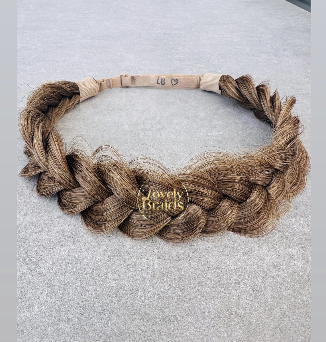 Lovely braids - golden tan blonde - gevlochten haarband - vlecht haarband - haarband vlecht