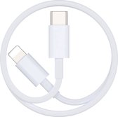 PD kabel Geschikt voor: Apple iPhone 5 / 6 / 7 / 8 / X / XS / XR / 11 / 12 / 13 / 14 / Mini / Pro Max - kabel - oplaadkabel - USB-C / Type-C Geschikt voor: Lightning USB kabel - Snellader - laadkabel - 2 Meter