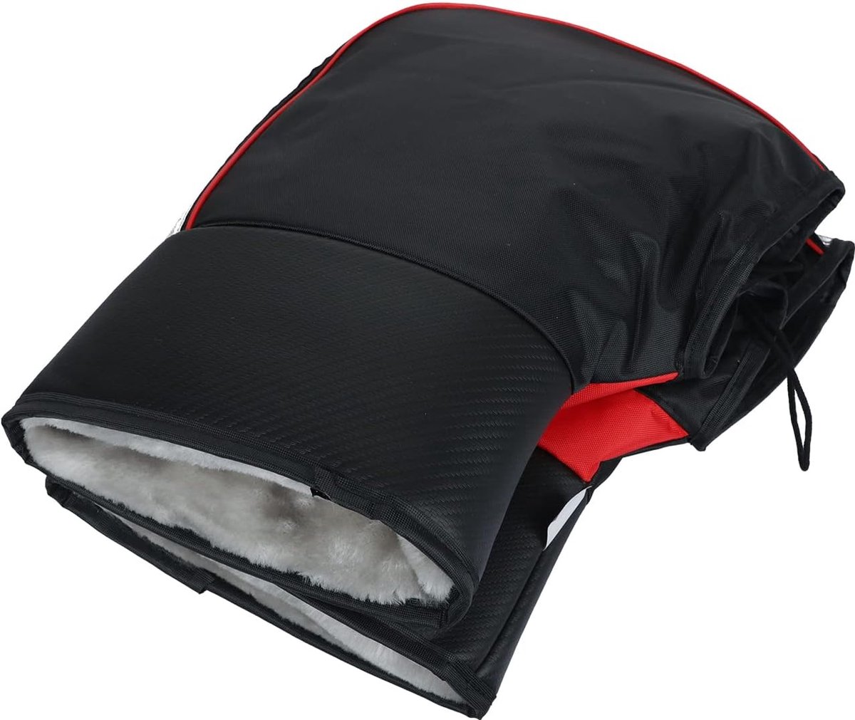 Wocemo Paire De Manchons Guidon Moto Hiver Velours Chaud Imperméable – Protection Anti-Froid Scooter