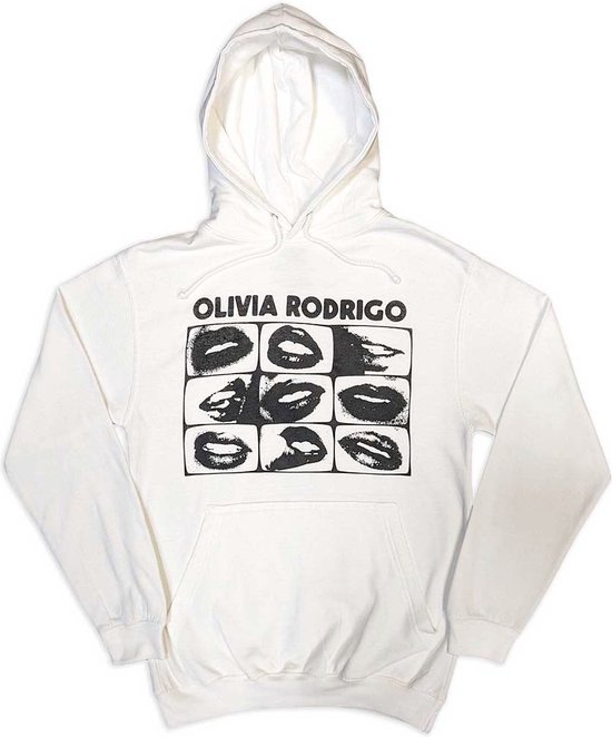 Olivia Rodrigo - Sweat à capuche/pull Threshold Lips Grid - S - Wit