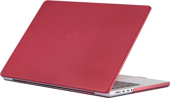 Phreeze™ MacBook Air Cover Rouge - Coque Carbone pour MacBook Air (13 Pouces) de 2018/2019/2020/2021/2022 - Coque Rigide A2337 M1, A1932, A2179