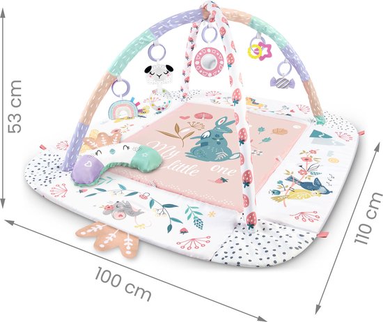Tapis de jeu pour bébé - Interactif et éducatif - 110x100cm