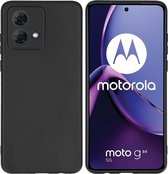 iMoshion Hoesje Geschikt voor Motorola Moto G84 Hoesje Siliconen - iMoshion Color Backcover - Zwart