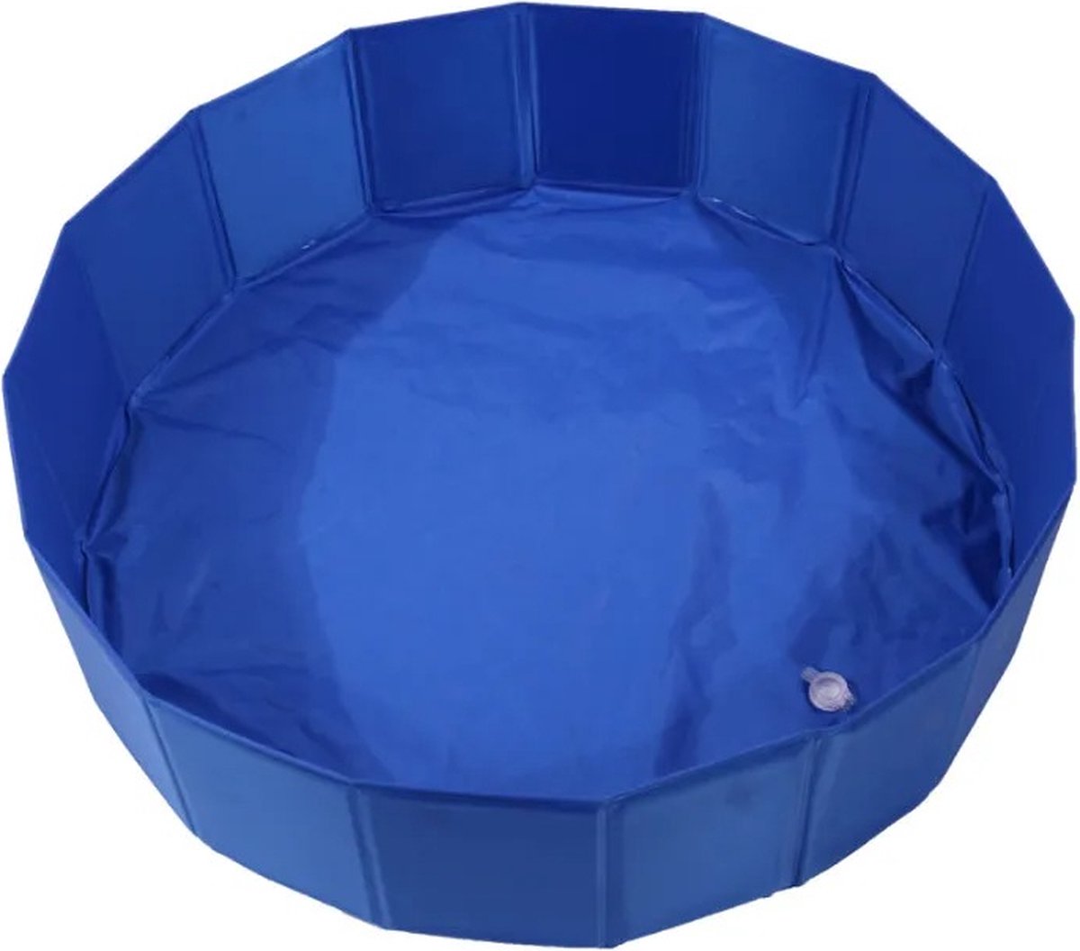 PawHut Hondenzwembad, kinderbadje, zwembad, hondenbad, pvc hout, rood, diameter 140 x 30 cm