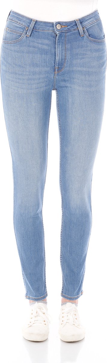 Lee Dames Jeans Broeken Scarlett High skinny Fit Blauw Volwassenen Denim Jeansbroek