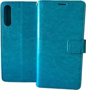 Portemonnee Book Case Hoesje Geschikt voor: Samsung Galaxy A30S A50 & A50S - Turquoise