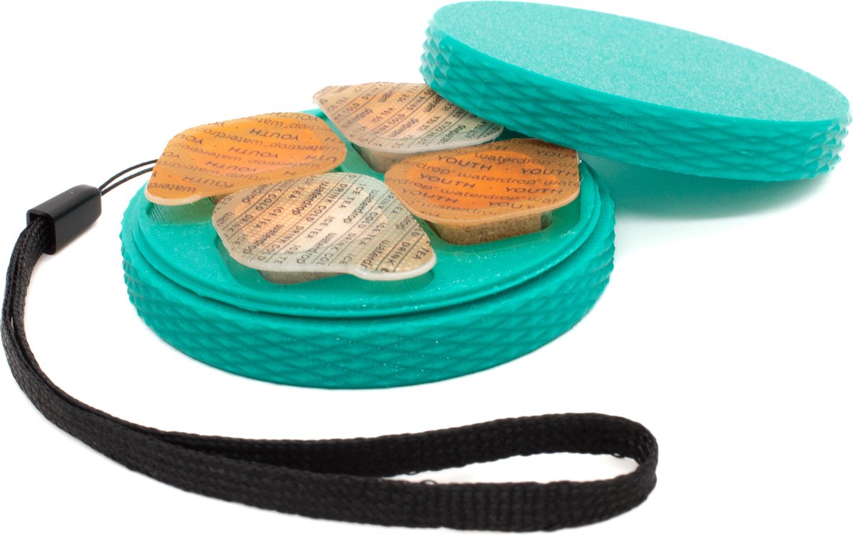 Opbergdoosje Geschikt Voor Waterdrops Bruistabletten - Turquoise - Travel Case Geschikt Voor Waterdrop Drinkfles Bruistabletten