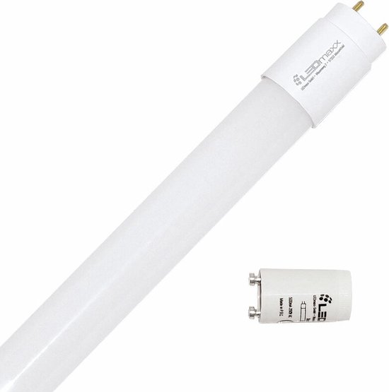 Tube fluorescent LED Ledmaxx 60cm 9W/840 900lm | remplace TL-D 18W/840