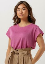 Minus Carlina Knit Tee Tops & T-shirts Dames - Shirt - Roze - Maat L