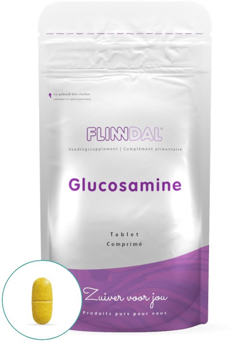 Bol.com Flinndal Glucosamine Tabletten - Met Curcumine - Voor de Gewrichten - 180 Tabletten aanbieding
